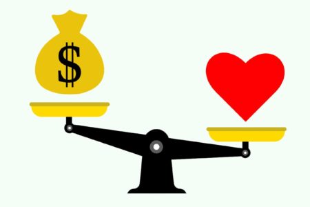 The balance between love or money